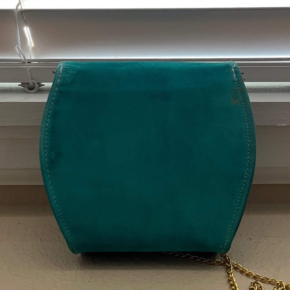 Elegant Teal Green Evening Clutch - Picture 3 of 4